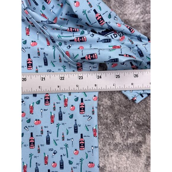 Peter Millar Summer Comfort Polo Shirt Large Men Bloody Mary Cocktail Print Golf - Picture 4 of 9